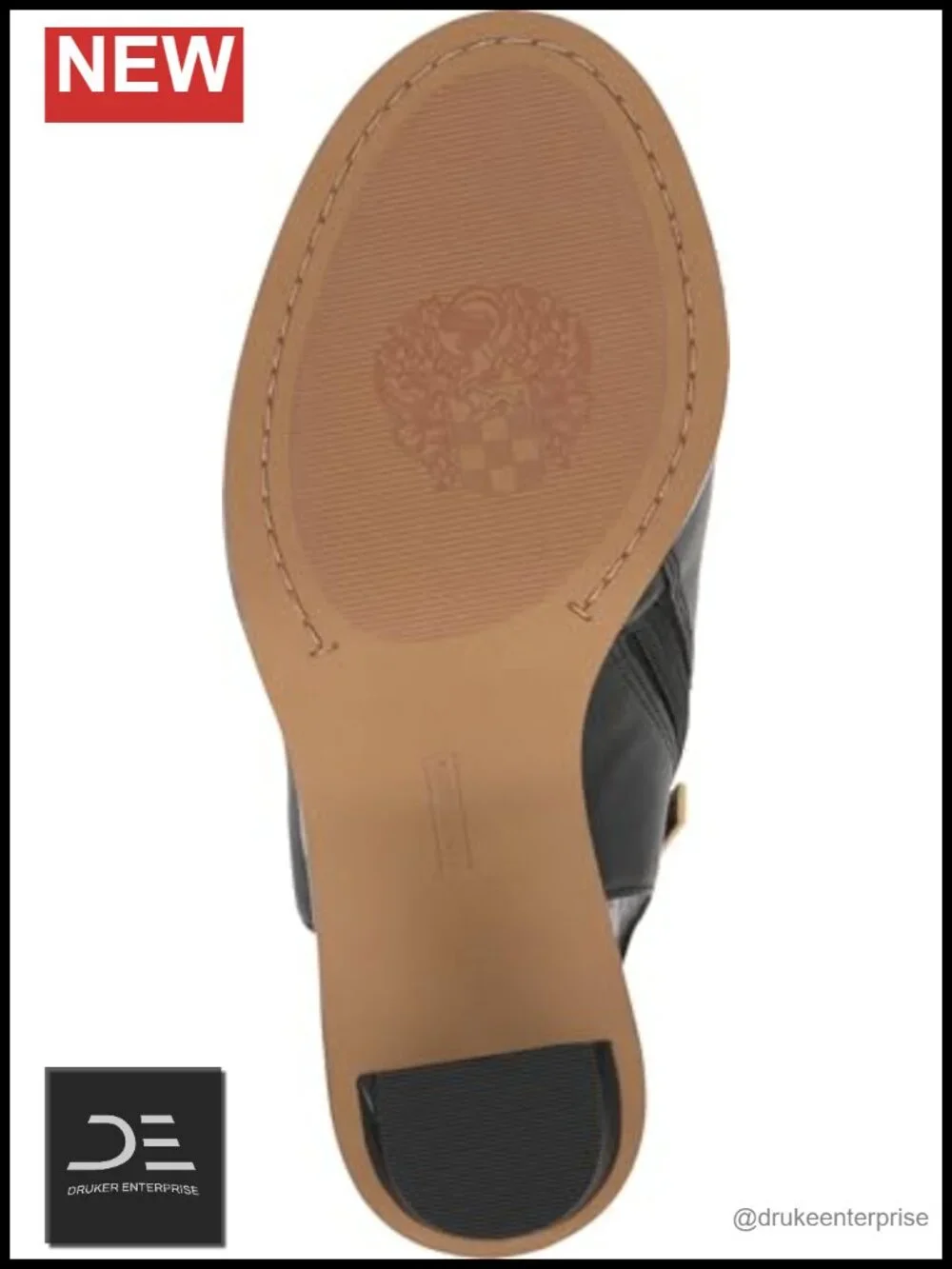 Leather Peep Toe High Heel Sandals with Ankle Strap Zip Closure